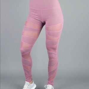 Buffbunny Mauve Mesh Leggings *Like new*